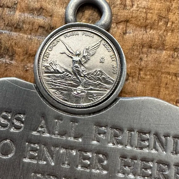 Pewter & Silver Coin House Blessing - Picture 4 of 5